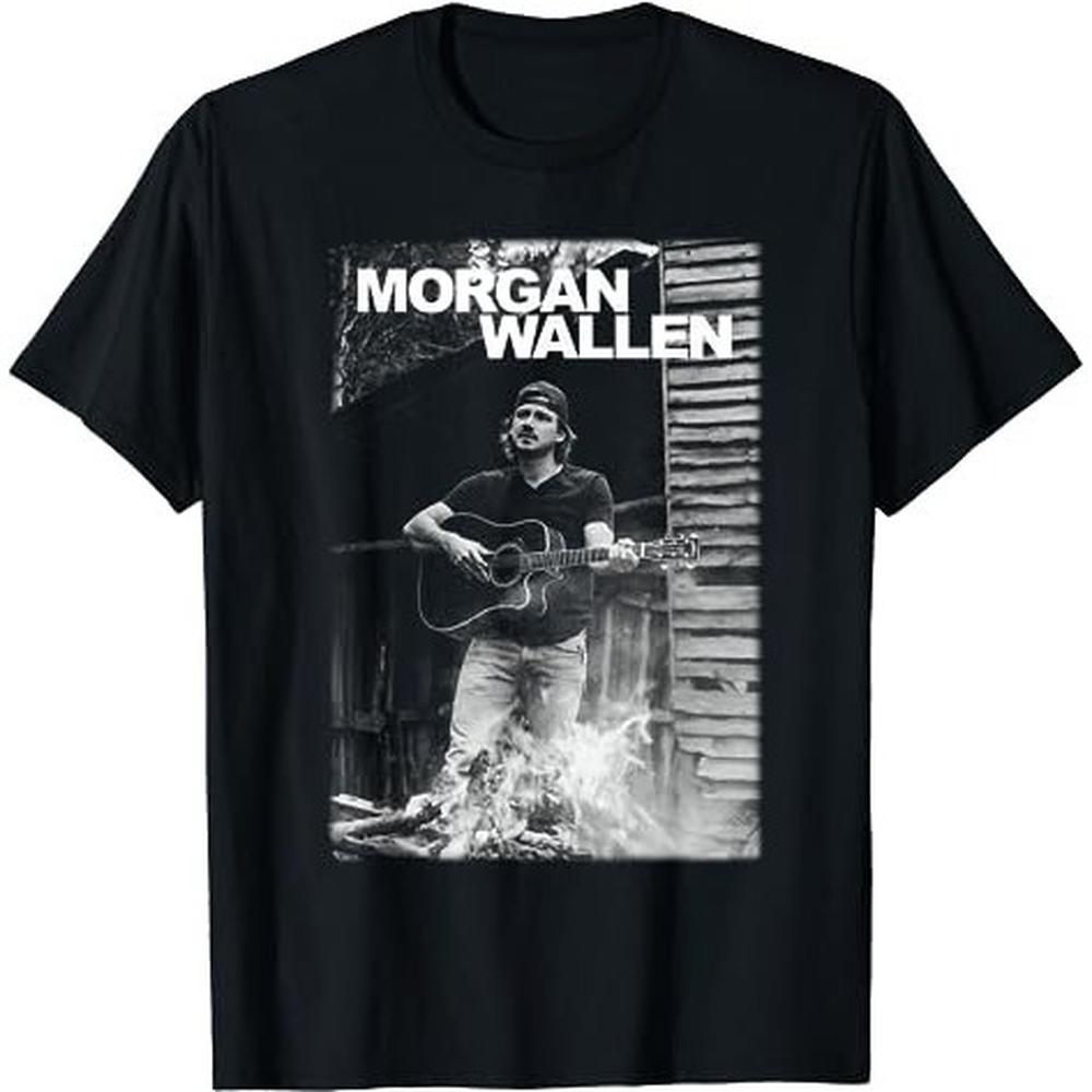 Morgan Wallen Guitar Photo T-Shirt